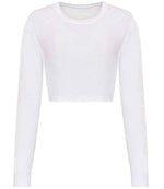 AWDis Ladies Long Sleeve Cropped T-Shirt