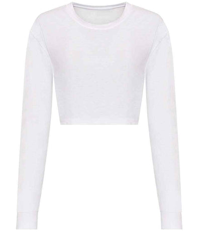 AWDis Ladies Long Sleeve Cropped T-Shirt