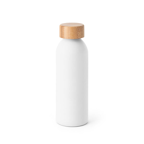 QUETA. Aluminium bottle with bamboo lid 550 mL