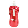 Metallic 400ml Roll Up Water Bottle with Caribineer