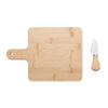 Branded Cheese board set in bamboo