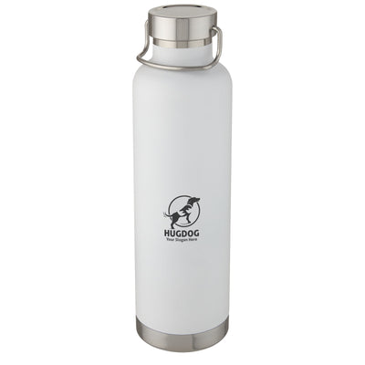Branded Thor 1 L copper vacuum insulated water bottle