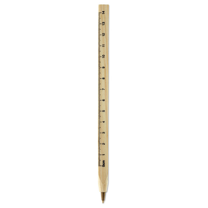 Branded Wooden ruler pen