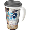 Branded Brite-Americano® Grande 350 ml mug with spill-proof lid