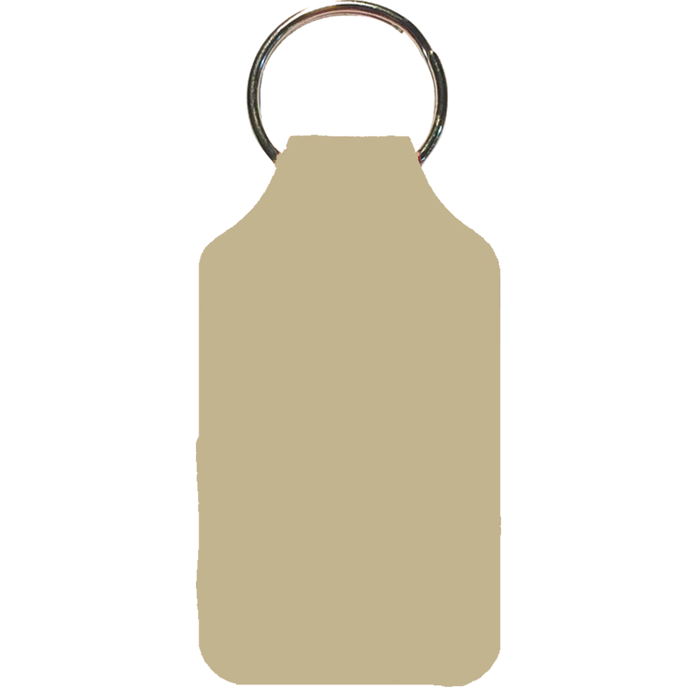 Recycled Imitation Leather Key Fob - Square Shape