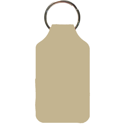 Recycled Imitation Leather Key Fob - Square Shape