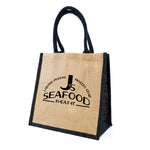 Branded Medium Jute Bag - Halton