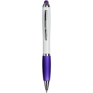 Curvy stylus ballpoint pen | Branded Curvy stylus Plastic pen