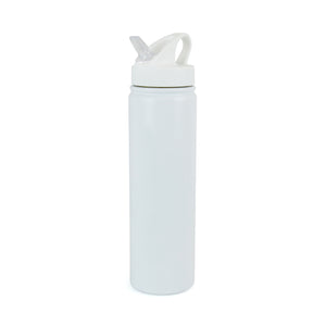 Alice Double Wall Stainless Steel Bottle, with mouthpiece and straw