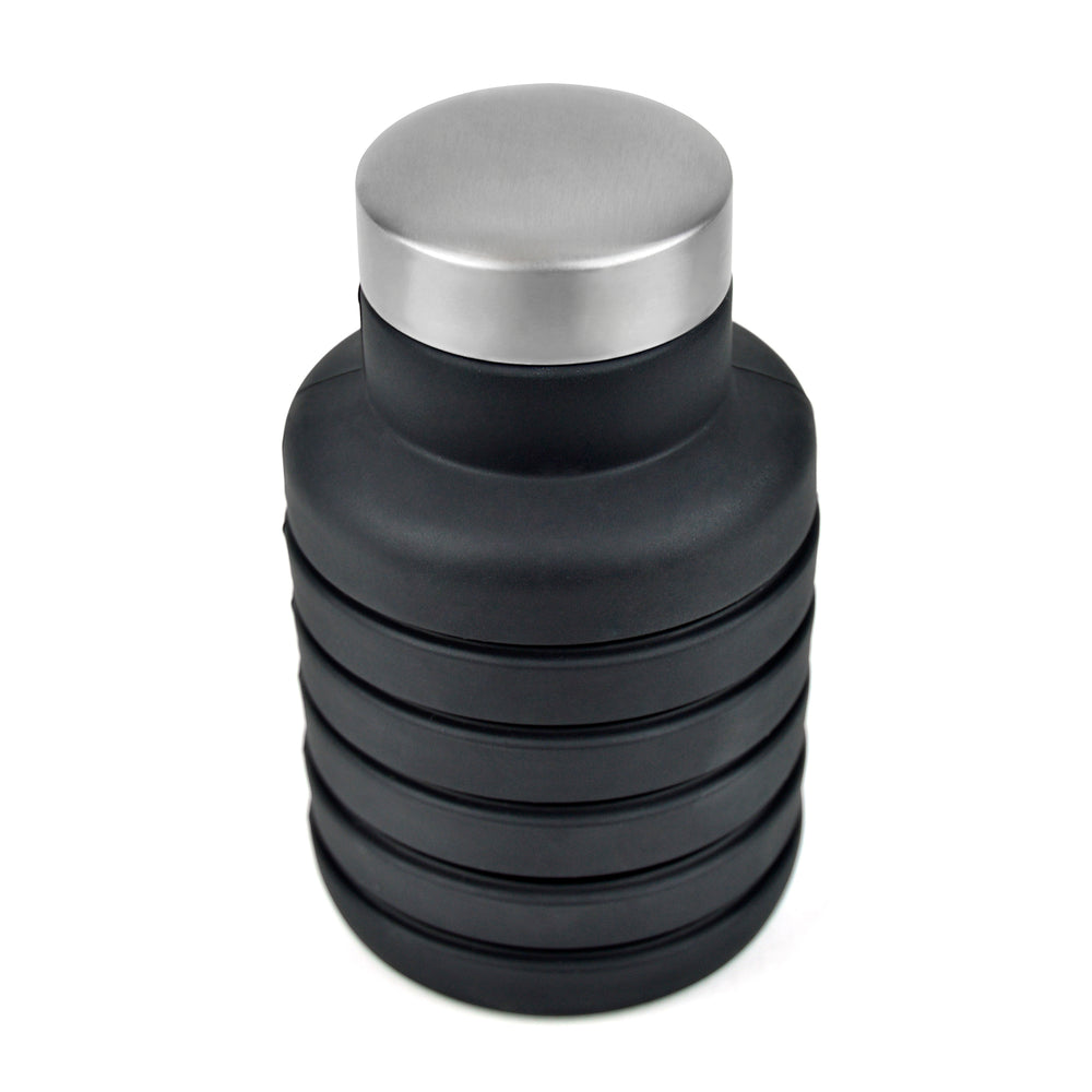 Branded Foldable silicone bottle 550ml collapsible bottle.