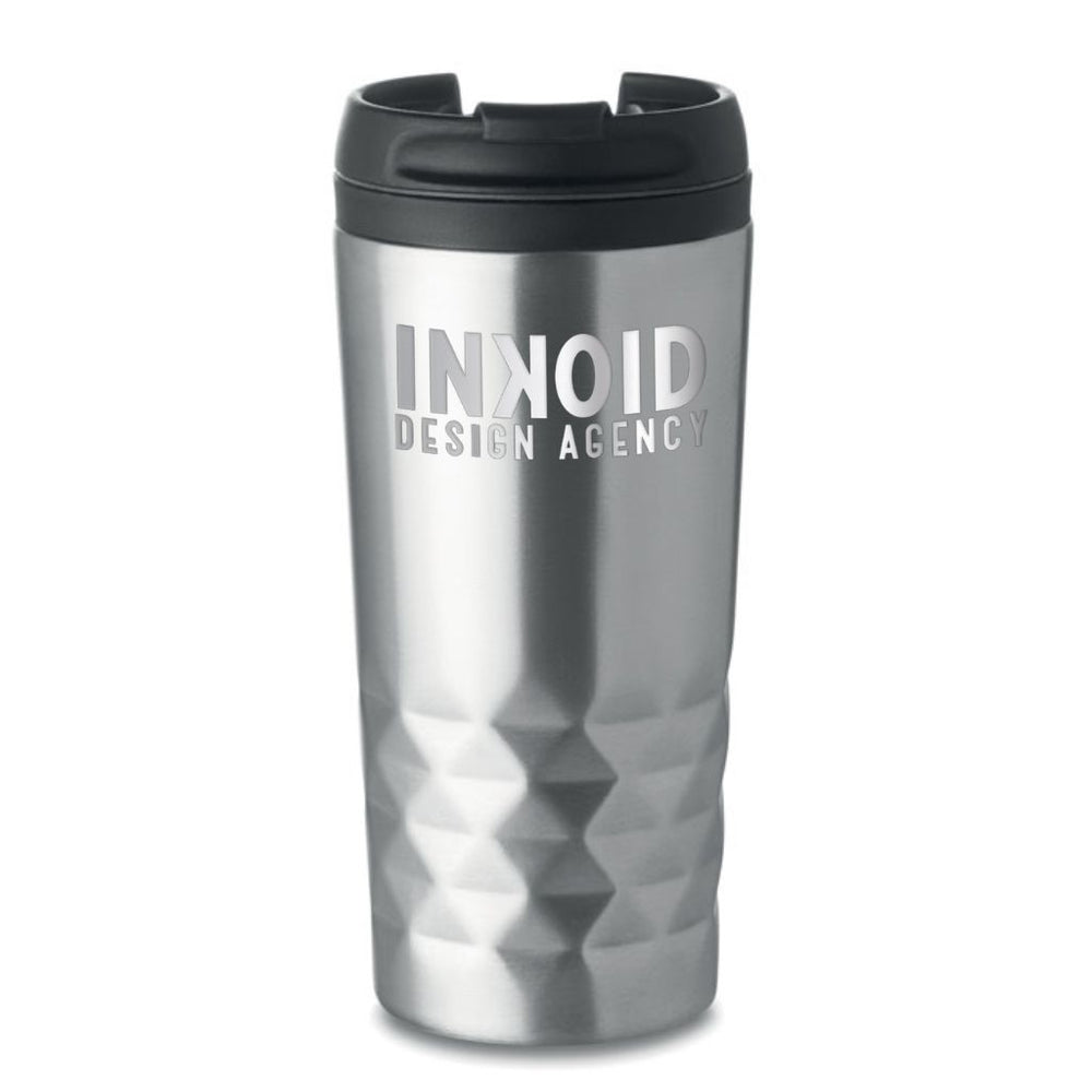 Branded Double wall travel cup 280 ml