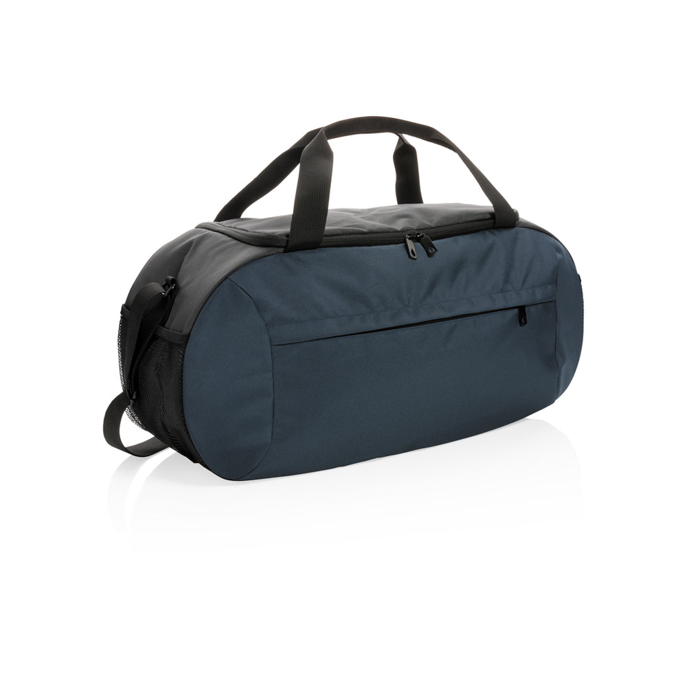 Branded Impact AWARE™ RPET modern sports duffel