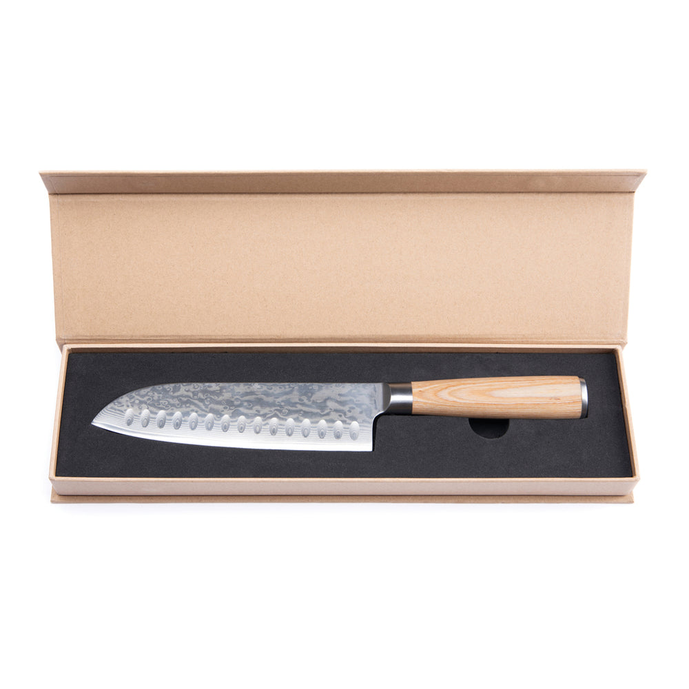 Branded VINGA Hattasan Damascus Santoku knife