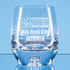 Branded 420ml Handmade Bubble Base Barrel Whisky Tumbler