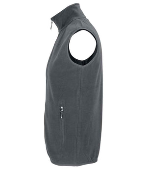 SOL'S Unisex Factor Recycled Micro Fleece Bodywarmer Charcoal