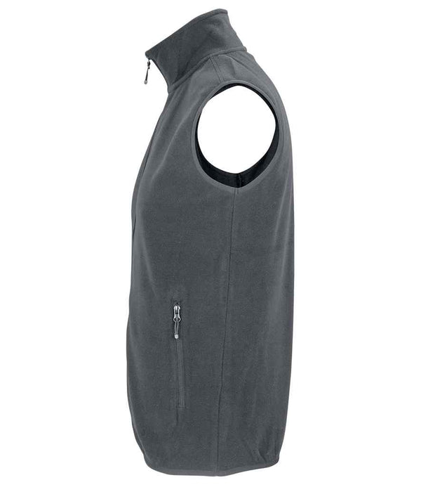 SOL'S Unisex Factor Recycled Micro Fleece Bodywarmer Charcoal