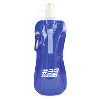 Express Quill Foldable Sports Bottle with Carabiner Clip - 400ml