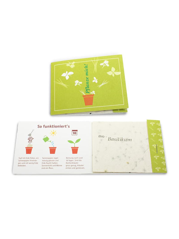 Card with three sheet of Seed Paper