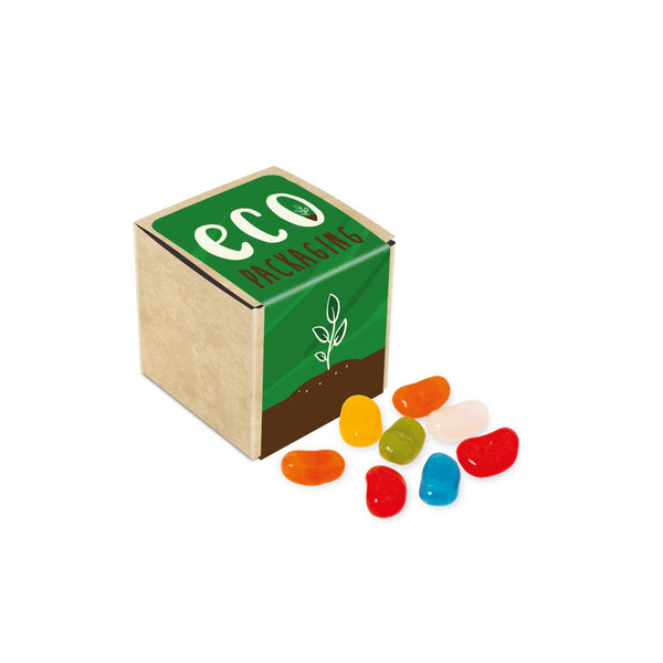 Eco Kraft Cube of Jolly Beans