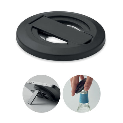 Phone holder and bottle opener