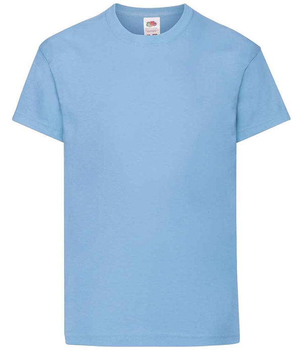 Fruit of the Loom Kids Original T-Shirt Sky Blue