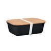 Lunch box with bamboo lid