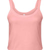 Bella Ladies Micro Rib Spaghetti Strap Tank Top