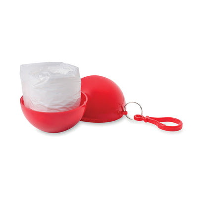 Branded Poncho in round container