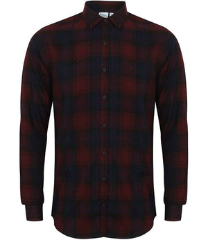 SF Men Brushed Check Casual Shirt