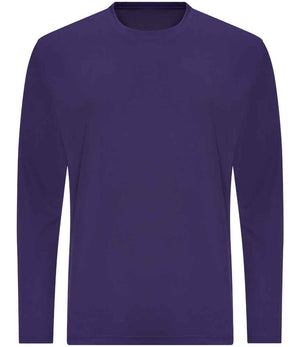 AWDis Cool Long Sleeve Wicking T-Shirt Purple