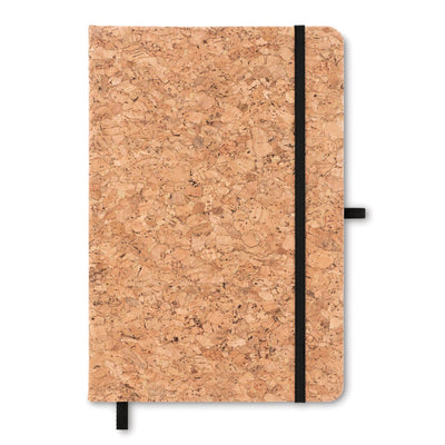 Branded A5 cork notebook 96 lined