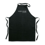 Kitchen apron in cotton Black