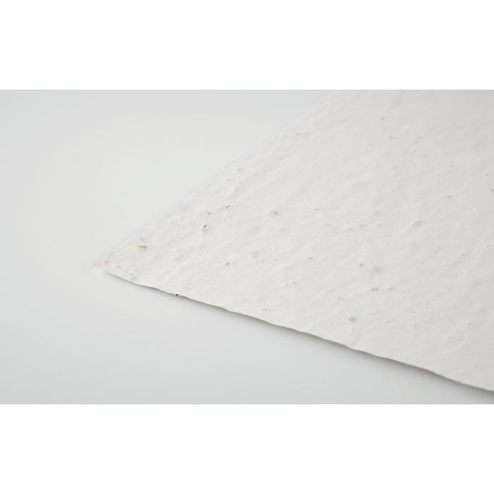 Branded A4 wildflower seed paper sheet