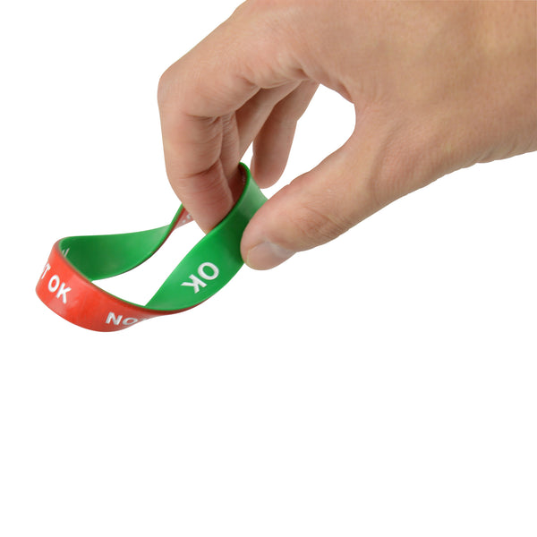 Double Sided Silicon Wrist Band
