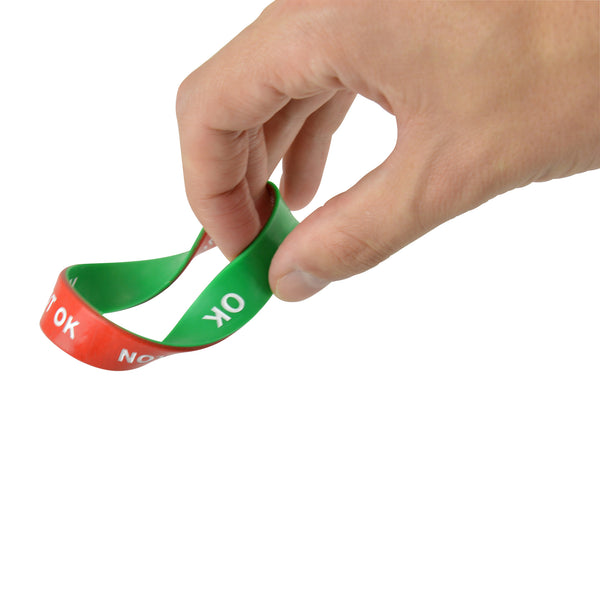 Branded Double Sided Silicon Wrist Band