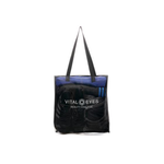 'Transparent Fabric Shopper' BLACK 600D and TPU Tote Bag