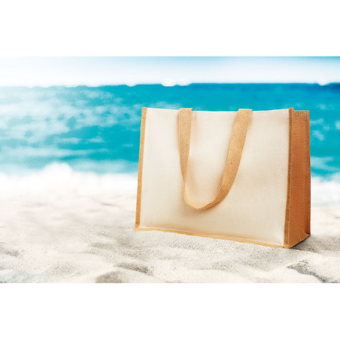 Branded Jute and canvas shopping bag