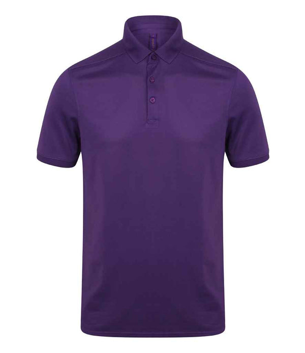 Henbury Slim Fit Stretch Microfine Piqué Polo Shirt