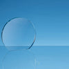 Branded 20.5cm x 19mm Clear Glass Freestanding Circle Award
