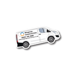 Branded Transit Van Shaped Fridge Magnet