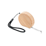 Branded Measuring tape in bamboo 2m