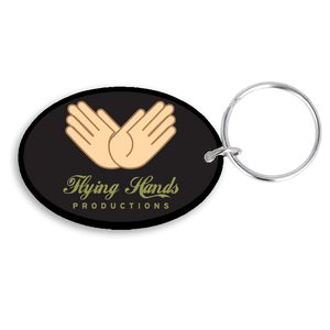 Recycled 50mm Oval Keyring