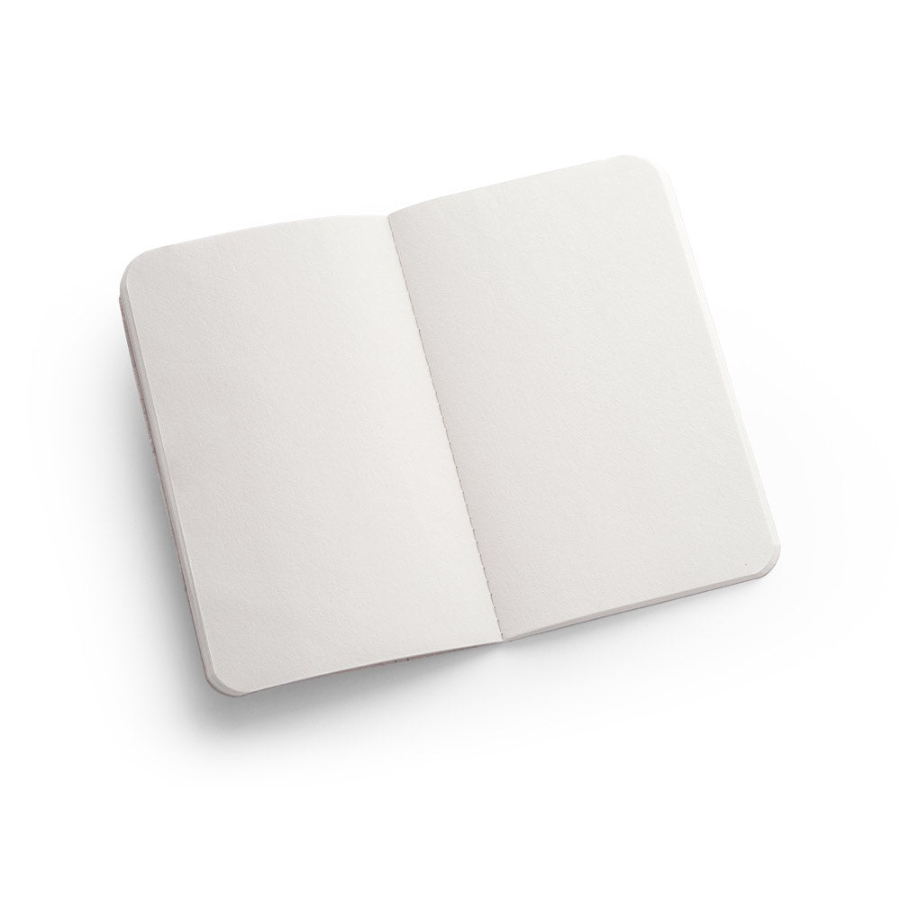 ORGANIC SOFT. A6 notebook with flexible cover made from organic elephant matter (95%)