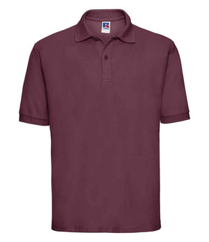 Russell Poly/Cotton Piqué Polo Shirt Burgundy
