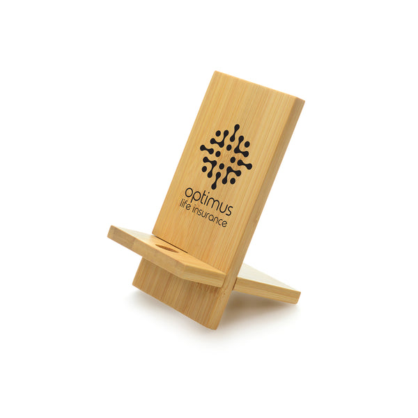 Branded Dylan Bamboo Phone Stand