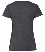 Fruit of the Loom Lady Fit Value V Neck T-Shirt Dark Heather