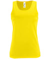SOL'S Ladies Sporty Performance Tank Top Neon Yellow