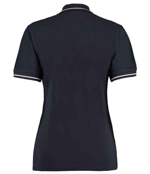 Kustom Kit Ladies St Mellion Tipped Cotton Piqué Polo Shirt Navy/White