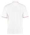 Kustom Kit St Mellion Tipped Cotton Piqué Polo Shirt White/Red