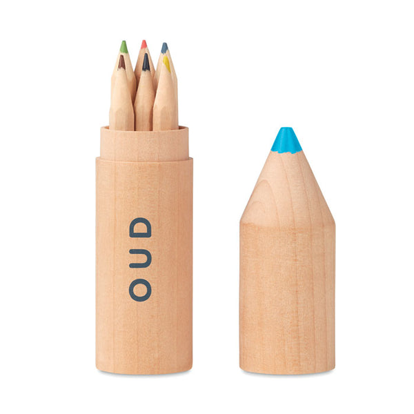 Branded 6 pencils in wooden box